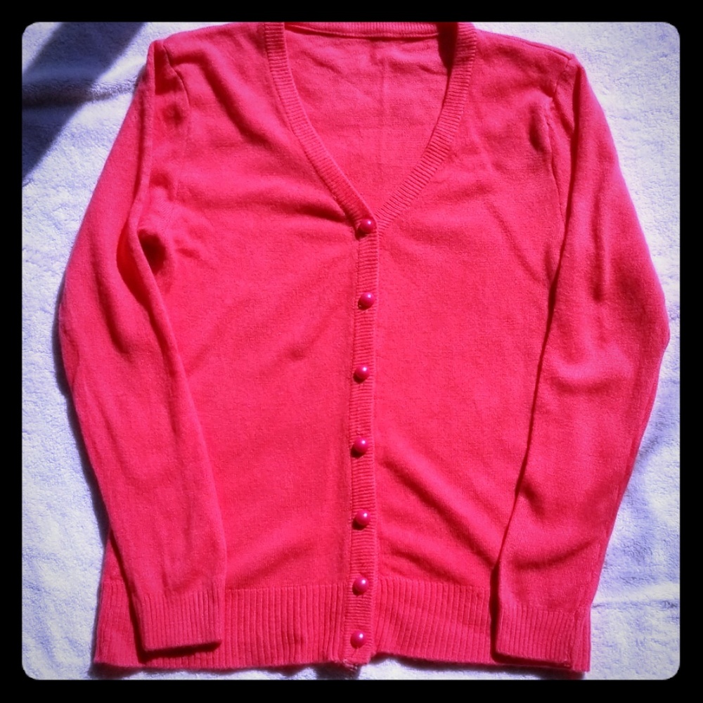 NWOT salmon cardigan